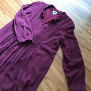 Maroon Old Navy V Neck Dress